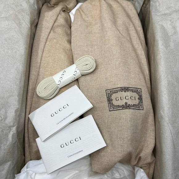 GUCCI Ace Gold Metallic Low-Top Sneaker 599147 - Picture 12 of 13